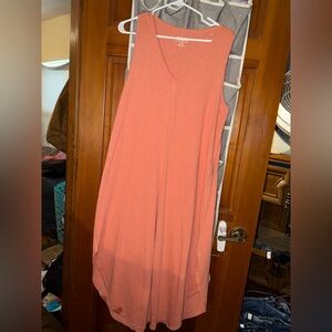 Ankle crop length dress